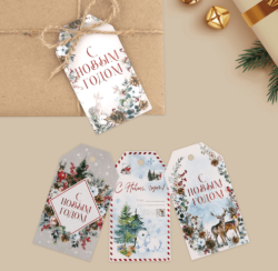 Изображение Шильдик декоративный в наборе «Волшебный праздник», 6 шт, 17 × 15 см